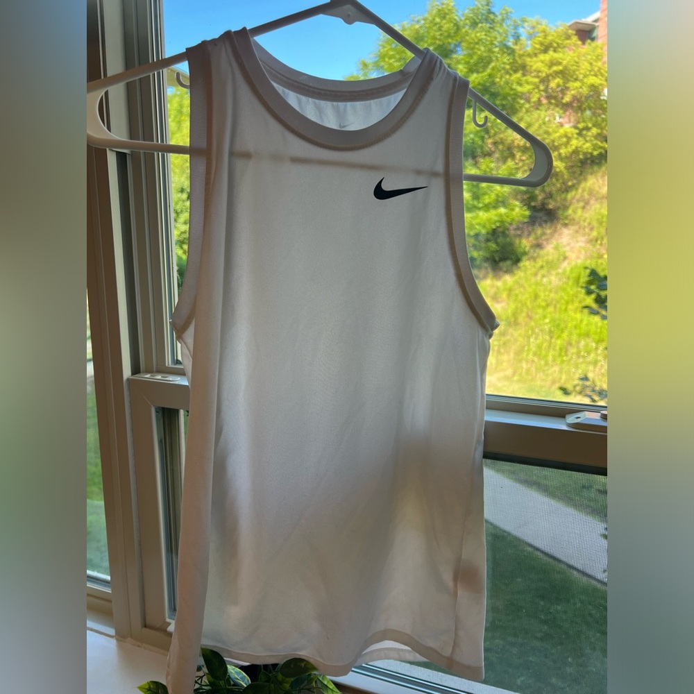 Nike White Sleeveless Top